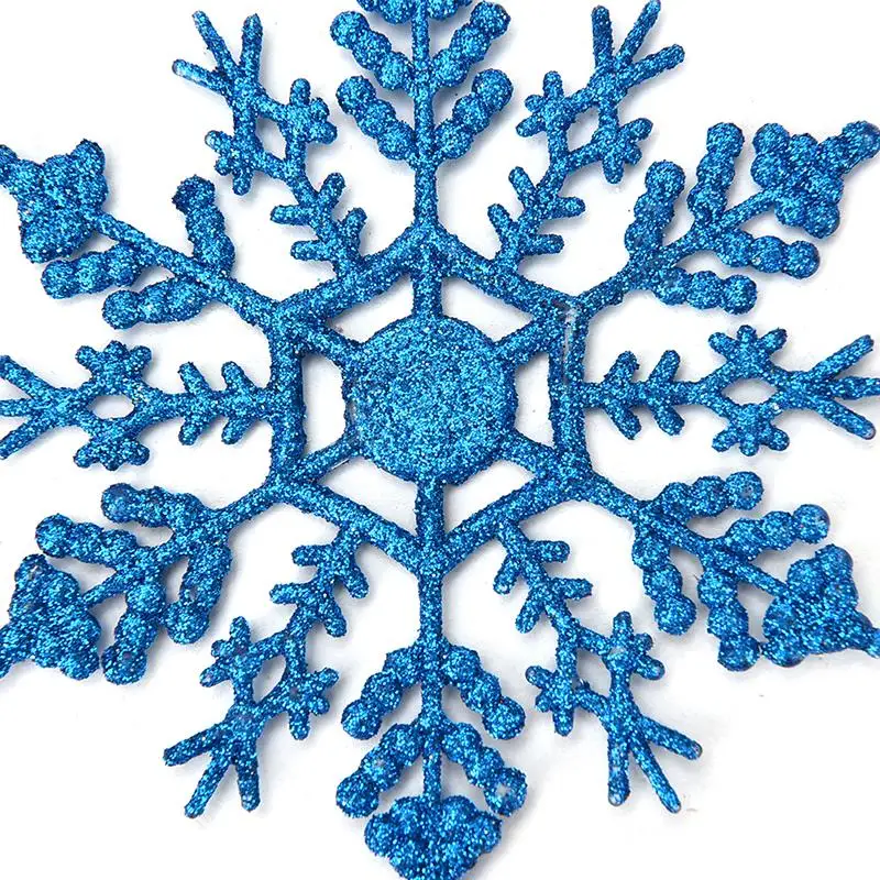 блестящие снежинки