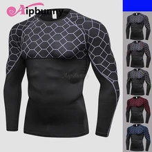 Muscleбодибилдинг мужские спортивные футболки для фитнеса компрессионная дышащая футболка для пробежки тренировки GYMWear