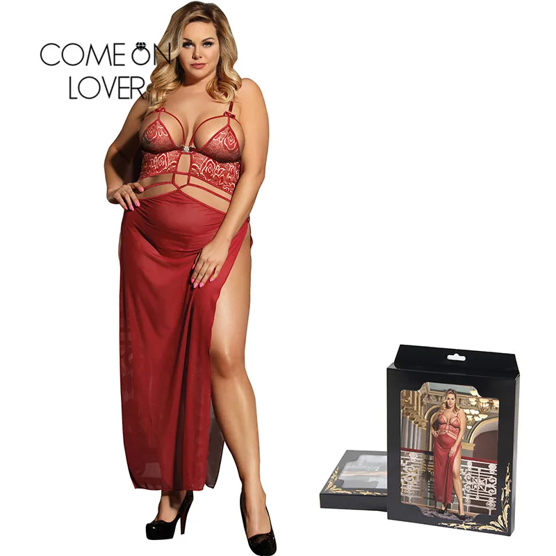 Comeonlover Ropa Intima De Mujer Erotica y Сексуальная повязка красная Lenceria Sexi Большие размеры
