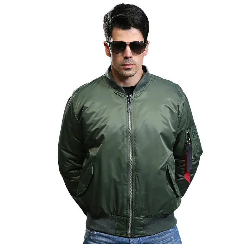 MA1 Army Air Force Fly Pilot Jacket on both side Military Airborne Flight Tactical Bomber Men Aviator Motorcycle Down | Спорт и