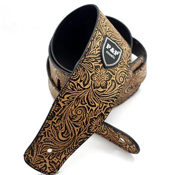 

NEW Guitar Parts Widen Electric Guitar Strap Crocodile Snake Skin Embossed PU leather Acoustic Guitar Belt Bass Strap S511