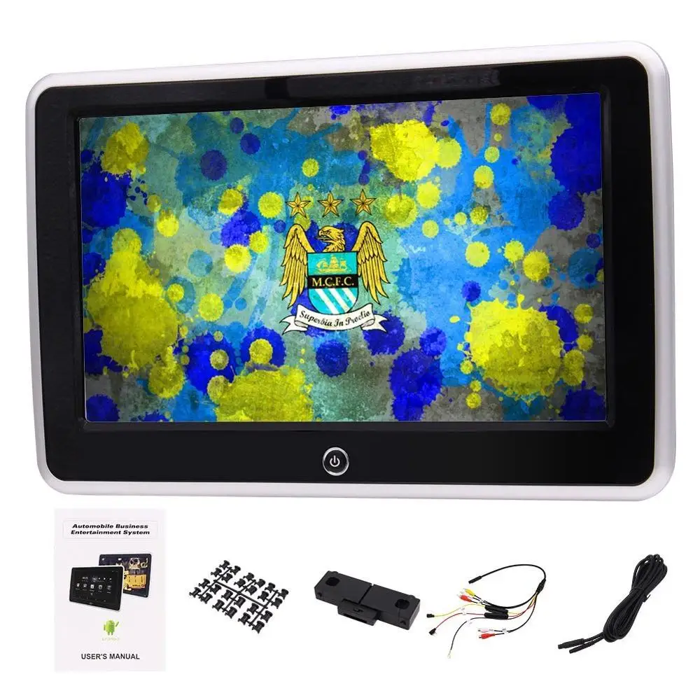 

Universal 10.1" Car Rear-seat Headrest with Android 6.0 OS Quad Core Entertainment USB/SD/HDMI Port/Headphone Jack Support Wifi