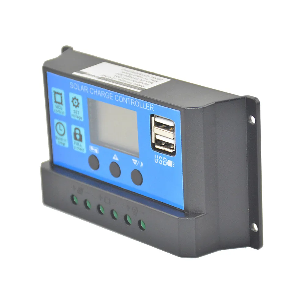 Зарядное устройство с солнечной панелью регулятор заряда USB 10A/20A/30A/40A/50A/60A 12В 24В