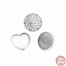 925 стерлингового серебра июня капельки миниатюрные бусины DIY Fit Pandora подвешиваемый кулон ожерелья подвески или браслеты 3 шт./партия FLS009-6