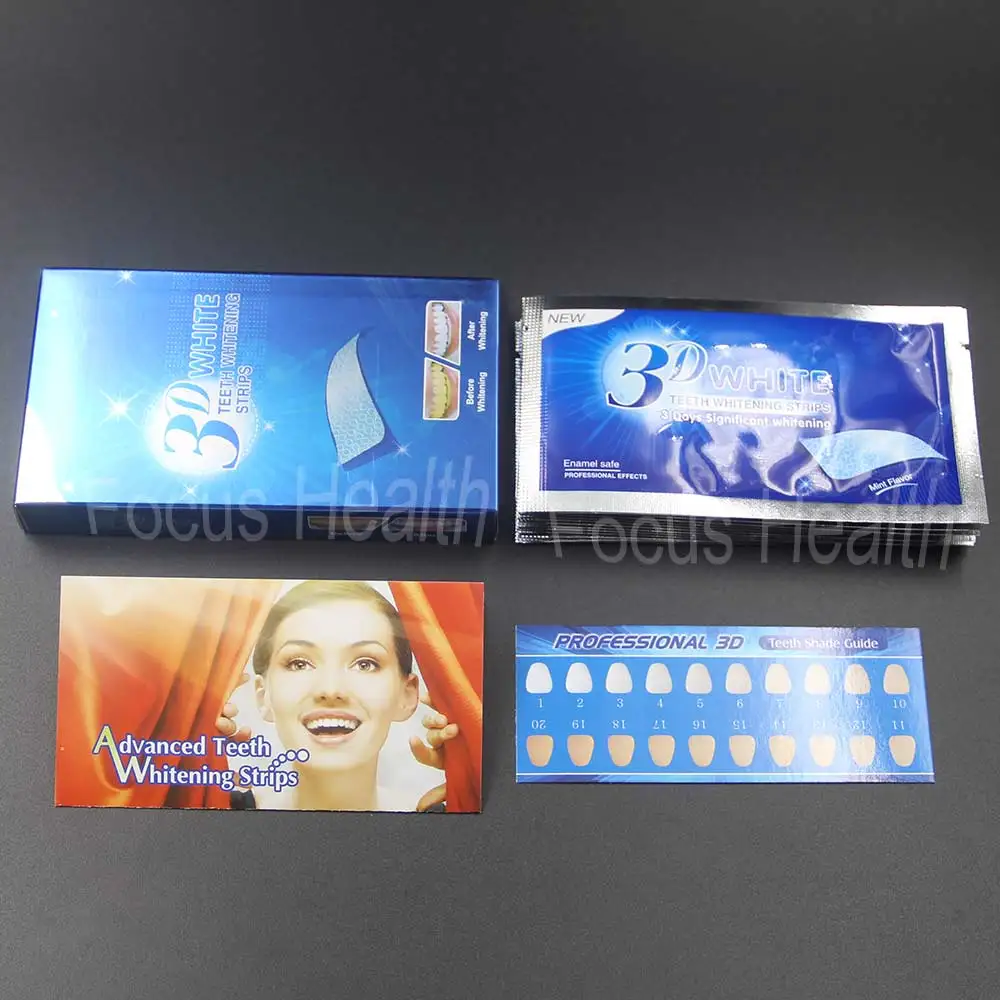 14 Pouches 28 Strips 3D Teeth Whitening Strips Bleach Bright White Dental Bleaching Veneers Tooth Whitener Oral Hygiene Care All Parts 2