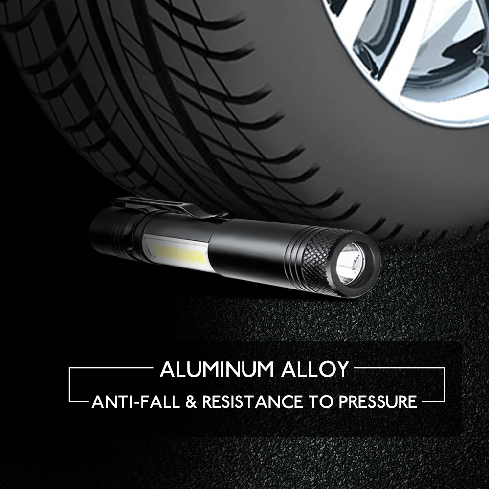 Multifunction IP65 Waterproof Flashlight AA14500  LED Outdoor Camping 4 Modes Portable CREE Chip Powerful Mini Torch Flashlight (8)