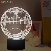 Интересный 3D Креативный светодиодный светильник в форме сердца, светодиодный usb-кабель, красочные ночные светильники для праздника Святого Валентина, Gif