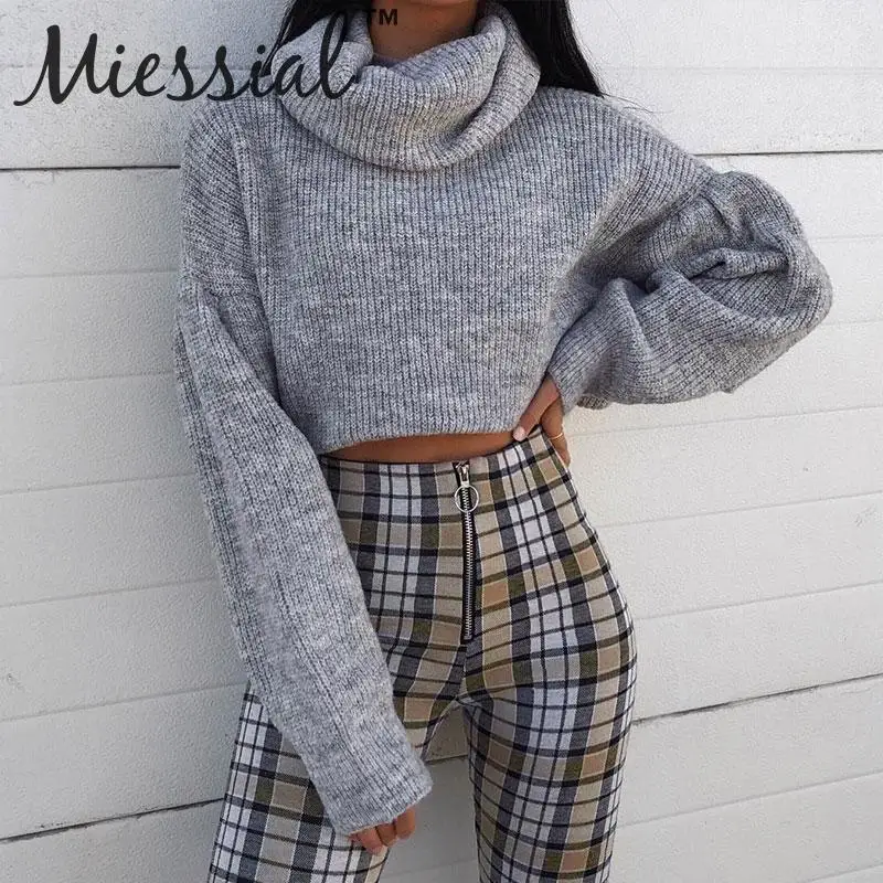 fuzzy grey pullover