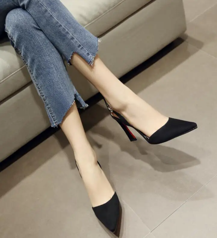 Boucle noir Cm Chaussures Black Sexy green 9 De Bout Peu burgundy Femmes Et Profonde pink 7 bourgogne Troupeau Minces Rond Sandales Talons Rose Hot vert 1qTCEwYY