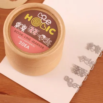Бесплатная доставка Корея канцелярские angelzimu свежий краткое металлических коробках металлическая закладка мультфильма книга марка