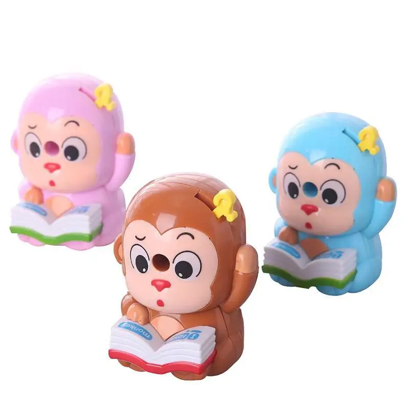 

Monkey Pencil Sharpener Cartoon Animal Sharpener Pen Cutter Hand-sharpener Utiles Escolares Knife Sharpener School Stationary