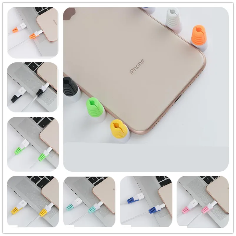 

phone Line Protector Cable Winder clip Charger For iphone 6 case for Samsung note 9 Case Wire Cord pop For Samsung A5 2017 Capa