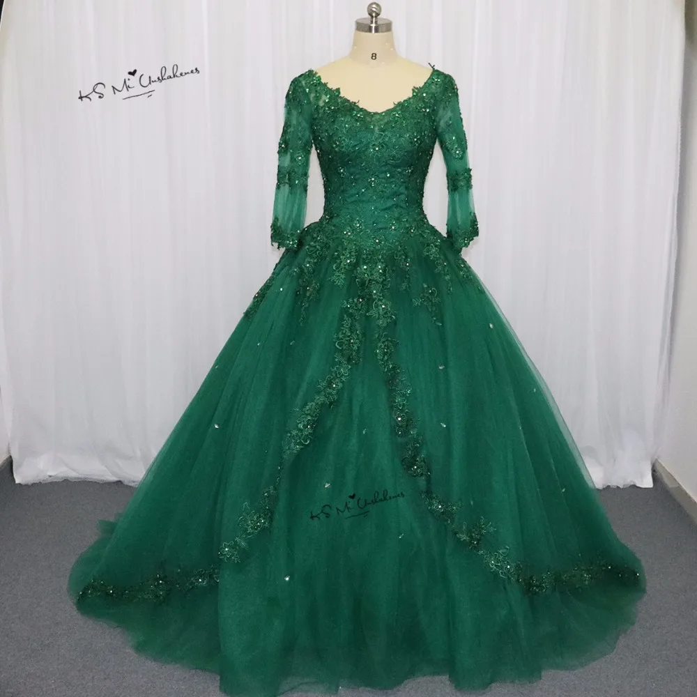 

Vestidos de Quinceanera Anos Princess Debutante Gowns Dress for 15 Years Crystal Green Cheap Quinceanera Dresses 2017 Plus Size