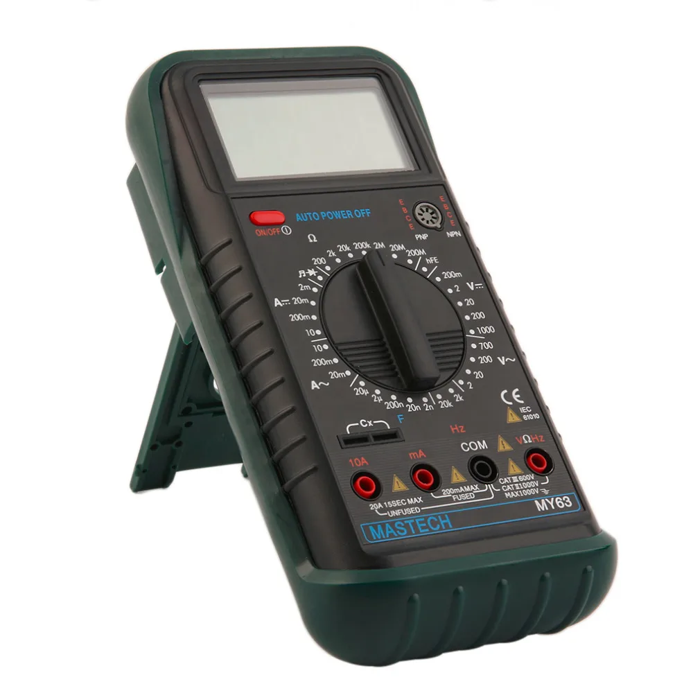 

MASTECH MY63 Digital Auto Ranging Multimeter DMM Test Capacitance Frequency Worldwide Store