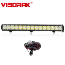 VISORAK 7D 28 “300 w Chips de LED CREE Luz Bar Combo Cruz DRL Offroad LED Bar Para 4WD 4×4 Volkswage Ford Jeep GMC Truck SUV ATV
