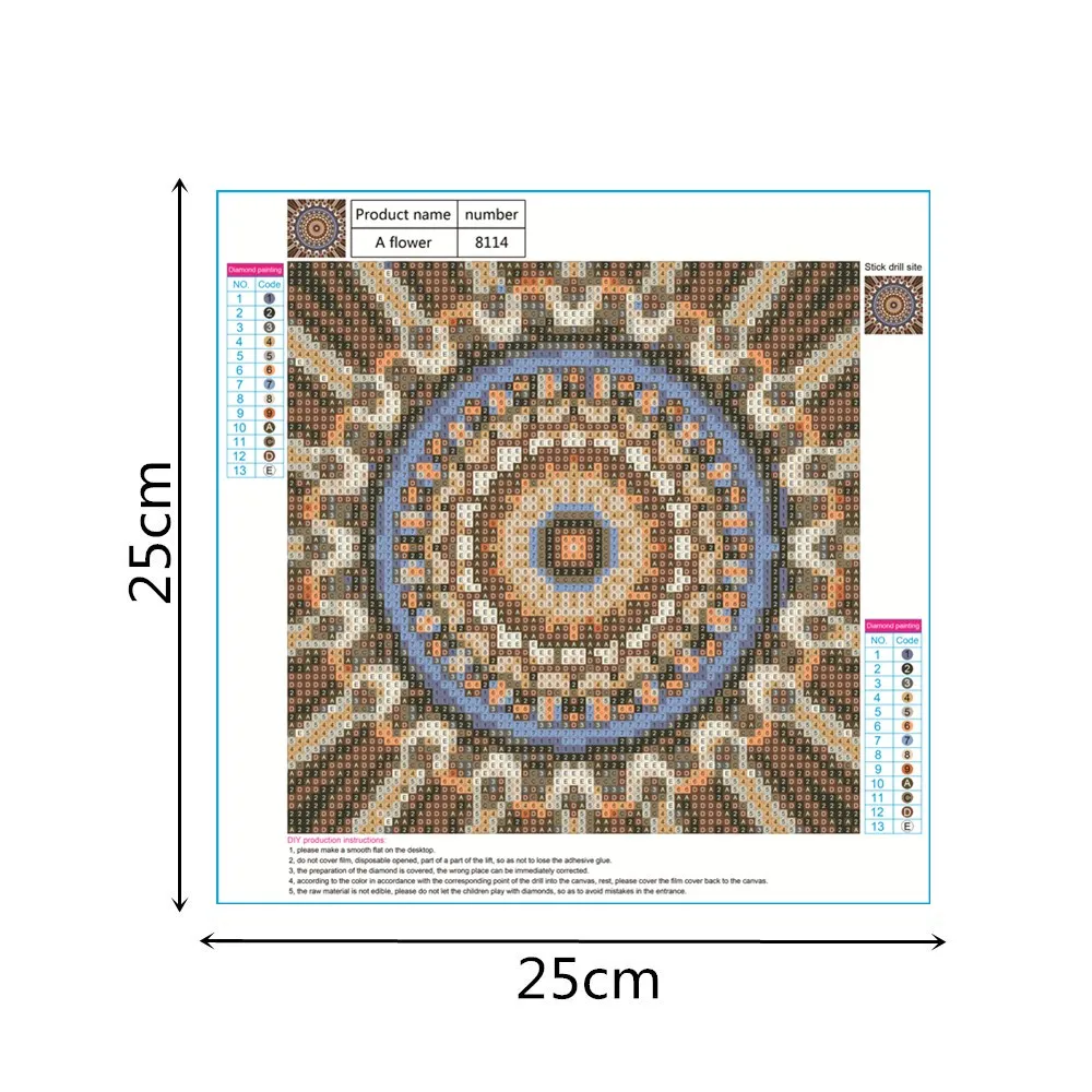 20 узоров, сделай сам, алмазная живопись, вышивка крестиком, полная Алмазная вышивка, мандала, картины, украшение для дома, ручная вставка, подарок