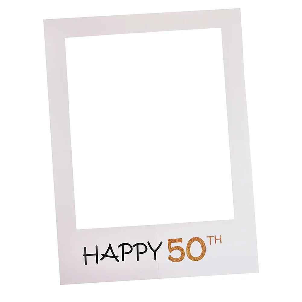 50 th 1st/16/18/21/30/40/50/60th DIY Бумага на день рождения кодами ручной рамка для фотографий с вырезными элементами рамка для фото реквизит для фотографии с днем рождения бумаги Вечерние - Цвет: 50 th
