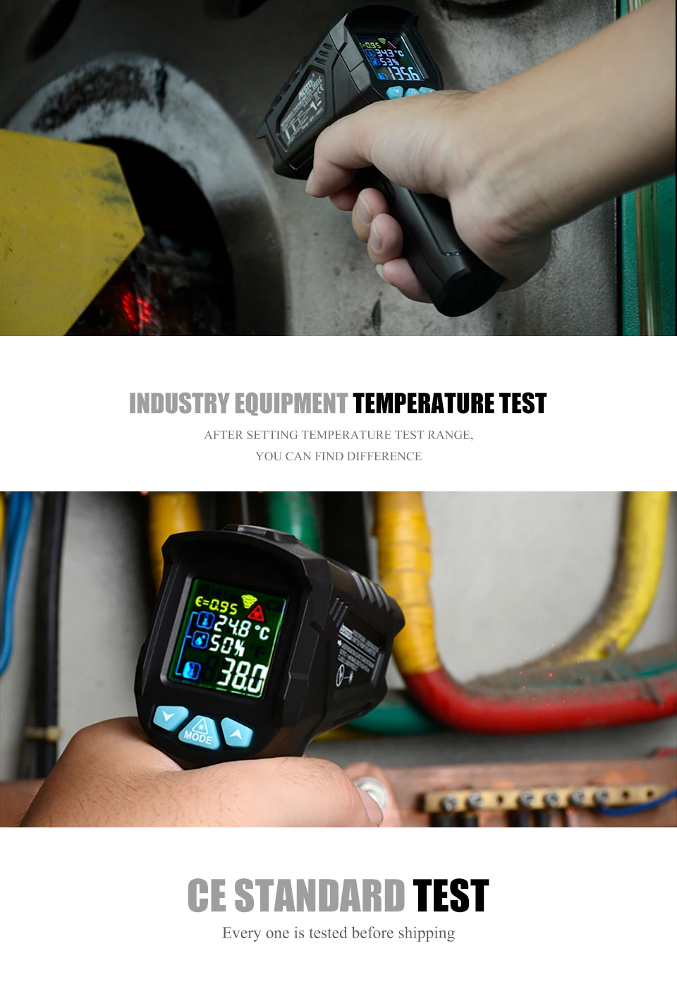 MESTEK IR01C цифровой термометр для измерения влажности инфракрасный термометр гигрометр Измеритель температуры и влажности пирометр