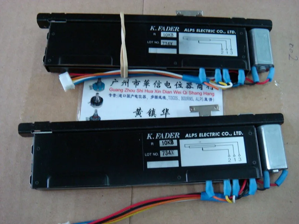 

[BELLA]Japanese ALPS 12.8 cm long straight slip frequency - motor potentiometer K B10K--10PCS/LOT