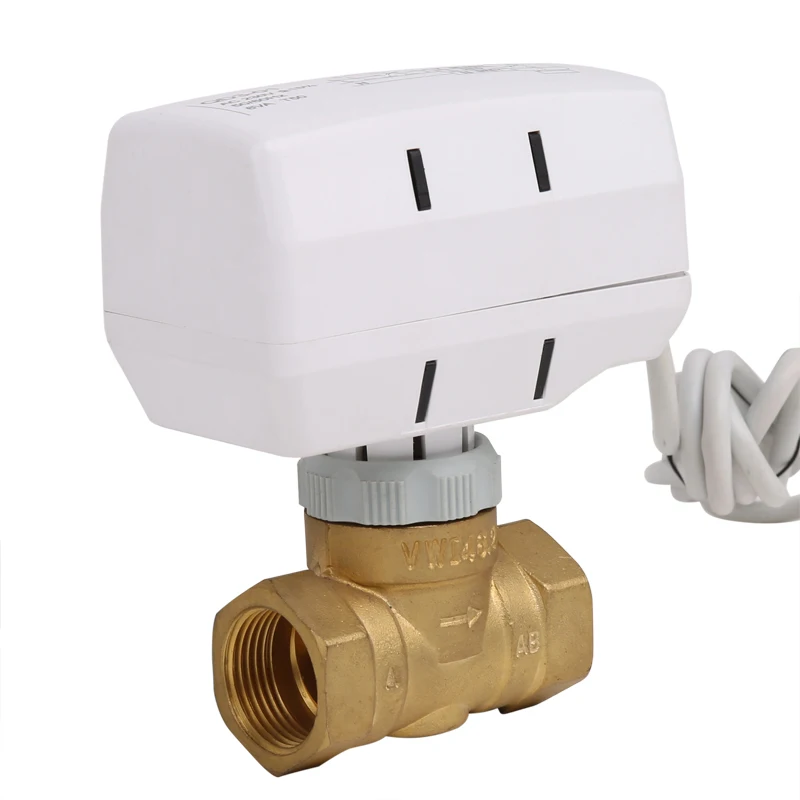 AC220V AC24V 2 way Motorized Actuator Electric Valve Fan coil unit