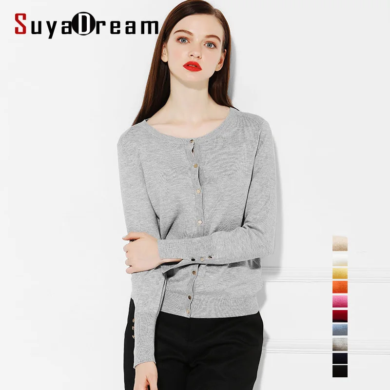 

Women Basic Cardigans long sleeve Button closure sweater O neck Viscose+Nylon knitted sueter 10 COLORS 2016 Fall Winter Top