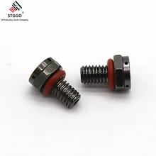 Черная металлическая защитная Кепка с ушками M6* 1,0