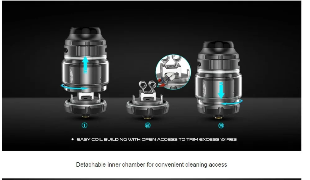 Geekvape Zeus X RTA бак 4,5 мл топ воздуха Поддержка одной двойной катушки против электронной сигареты распылитель Zeus двойной RTA Vape