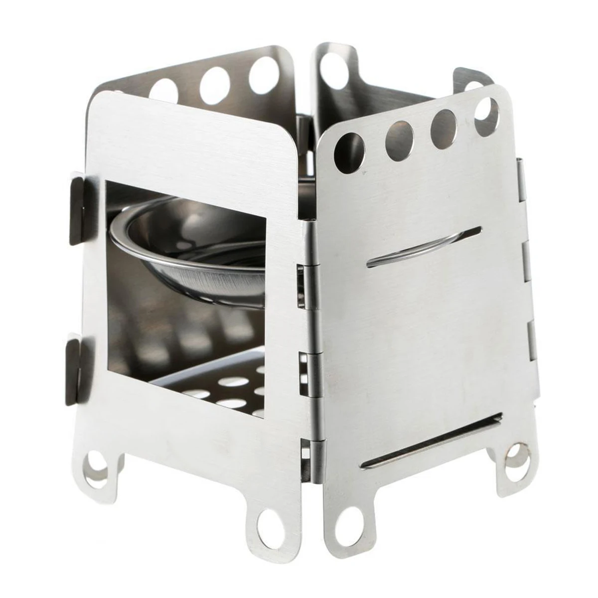 Mayitr Stainless Steel Folding Outdoor Camping Backpacking Cook Stove