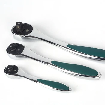 

1/4",3/8",1/2" 72 Teeth CR-V Universal Ratchet Handle Wrench Hand Tool Quick Crank Socket Ratchet Spanner Auto Repair Tools