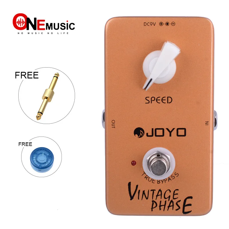 

JOYO JF-06 Vintage Phase Effect Guitar Pedal Van Halen Love Phaser True Bypass Design with Pedal Connector and Mooer Guitar Knob