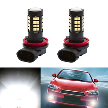 2x H8 H11 светодиодные лампы Противотуманные фары автомобиля светодиодные лампы для автомобильных фар для Защитные чехлы для сидений, сшитые специально для Mitsubishi Lancer 2010- Mitsubishi Asx