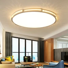 Ультра-тонкий светодиодный светильник с кристаллами, минимализм, монтируемая на поверхности, современная люстра, освещение, люстры, para sala de jantar