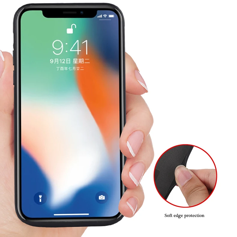 6000 mAh аккумулятор чехол для iPhone XR резиновый внешний Капа Смарт зарядное