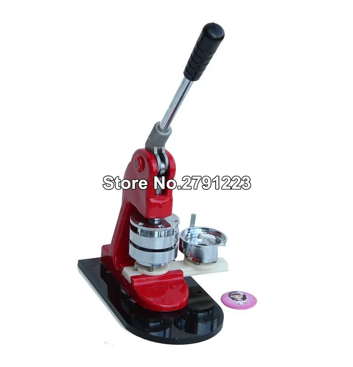 58MM Badge Maker Machine+ 58mm molds+1000pcs meterial Making Pin Button+58MM plastic Circle Cutter combo Sale