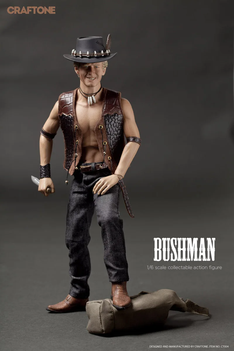 Scala 1/6 Figure Da Collezione Coccodrillo Dundee Bushman Paul Hogan 12 "Action Figure Doll Modello In Plastica Giocattoli Regalo