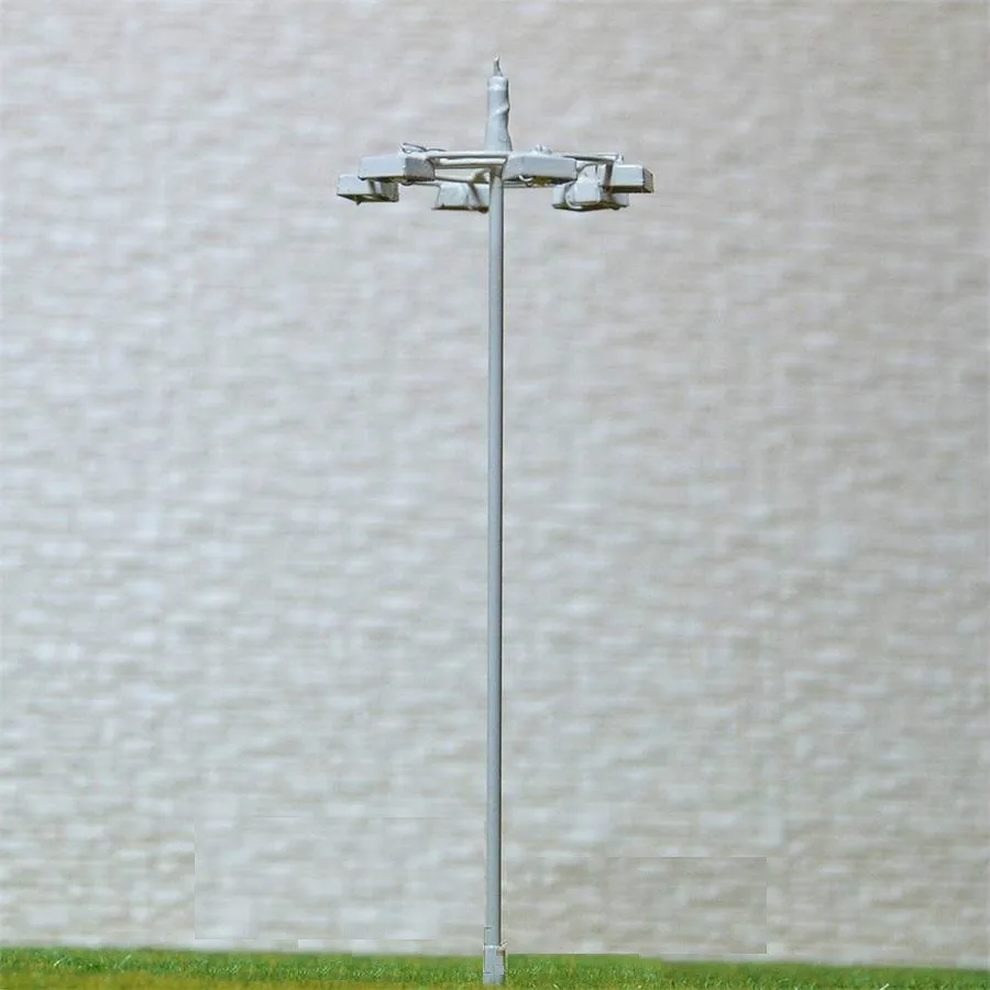 

10pcs/lot ho scale metal Architectural Model Lamppost Street Lights model train railway layout light