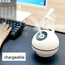 Электрический вентилятор+ увлажнитель мини usb заряжаемый домашний бесшумный распылитель портативный многофункциональный