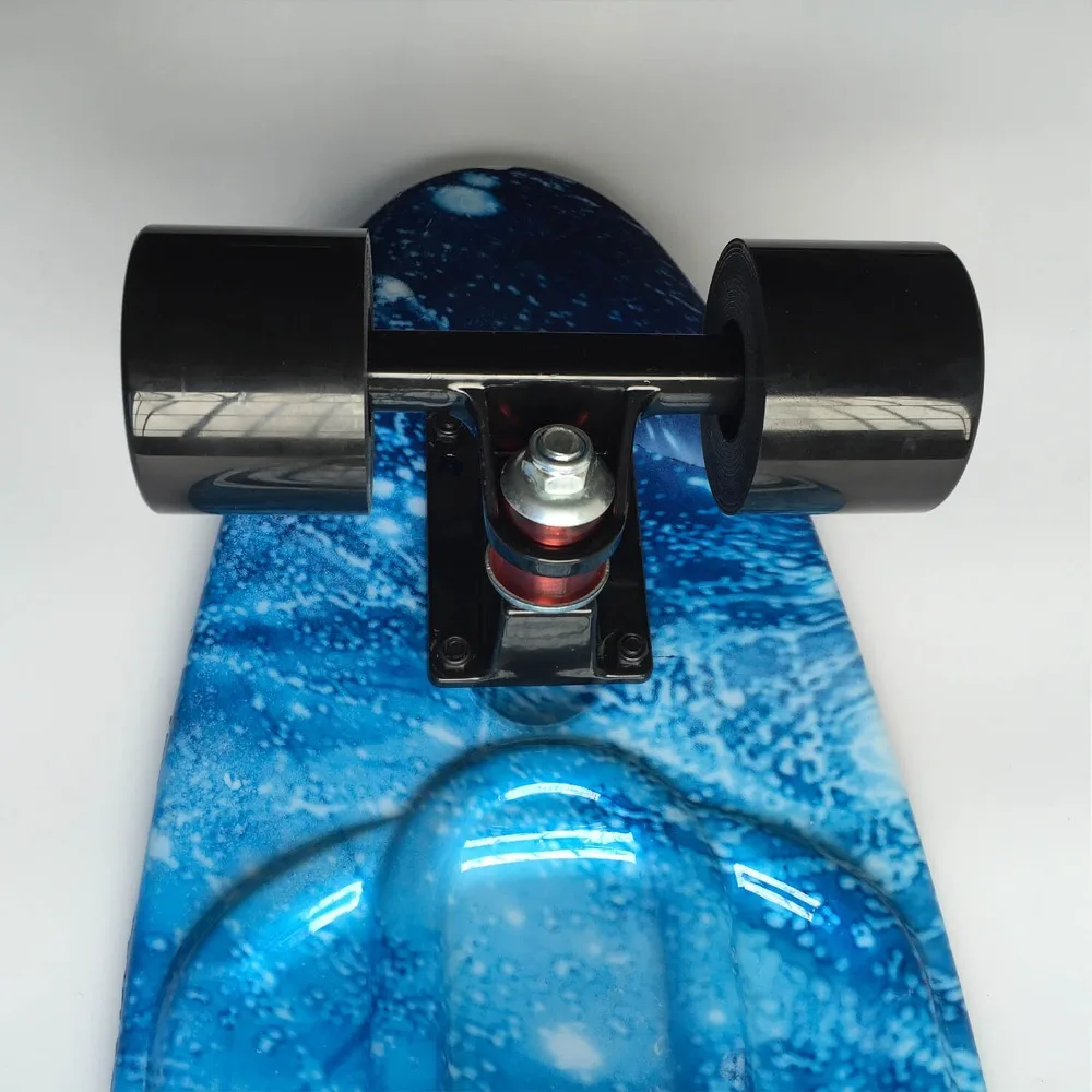 27 inch Cruiser Skateboard Skate Board Plastic Retro Longboard Complete Graphic Series Galaxy Starry Floral Boys Girls