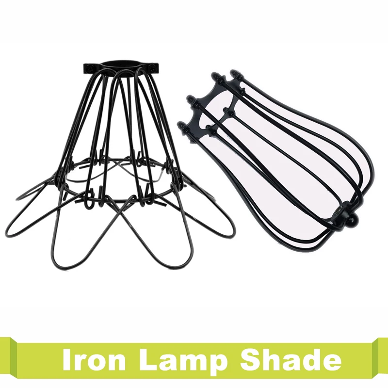 Vintage Iron American Black Lamp Shade Hanglamp For Bedroom Hallway Sconce Retro Vintage E27 Loft Covers