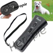 Heropie черный тренажер дистанционного питомца Двойные головки Отпугиватель тренировочное устройство со светодиодный подсветкой Открытый ошейник для собак