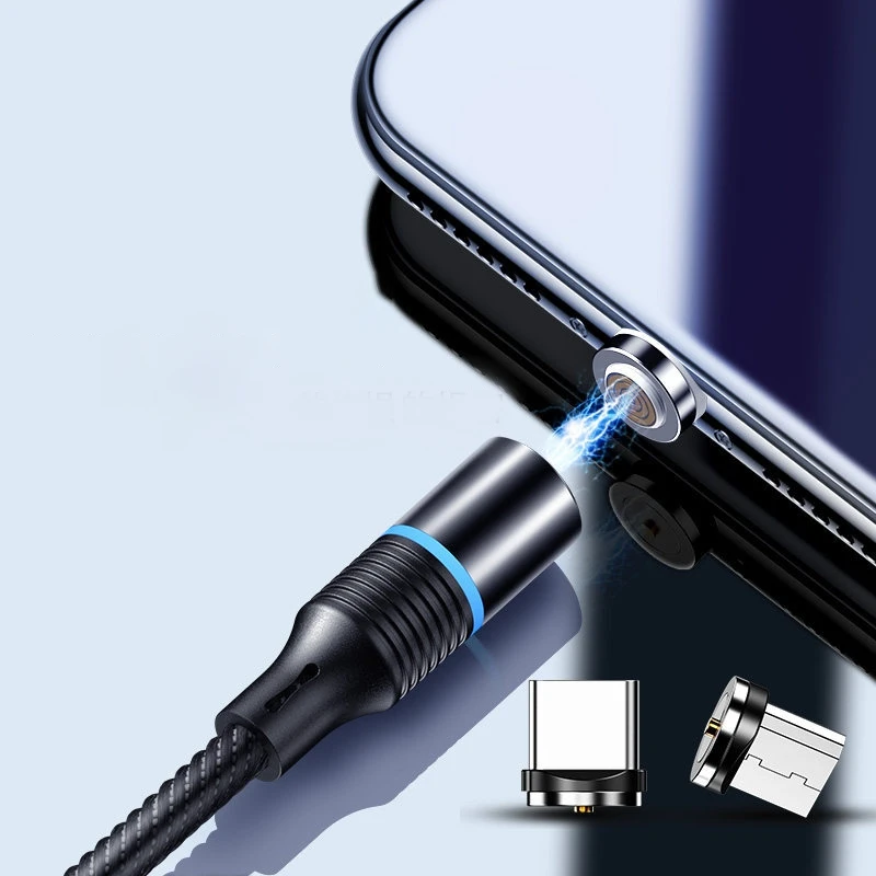 1 шт. 2 м Магнитный USB кабель для зарядного устройства Быстрая зарядка usb type C