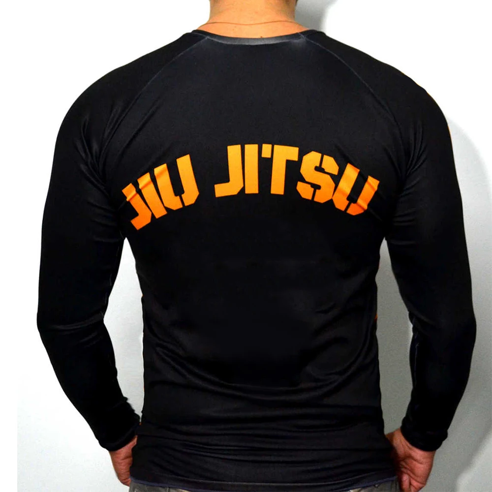 MMATrunks JIU JITSU боксерская рубашка Лоскутная Рашгард Санта Муэрте амарела с длинными рукавами Рашгард BJJ Kickboxen майки Mma