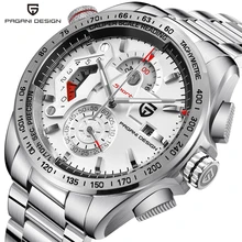 Дизайн PAGANI спортивные часы с хронографом для мужчин люксовый бренд Кварцевые водонепроницаемые полностью из нержавеющей стали часы для дайвинга Relogio Masculino