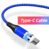 Blue Type C cable