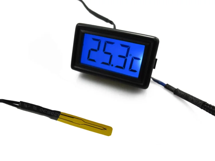 XSPC LCD water cooling Temperature Display + Flat Sensor Bluein Fans