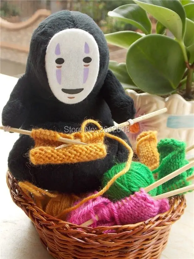 

Anime Studio Ghibli Spirited Away Kaonashi No Face Faceless Knit Plush Doll