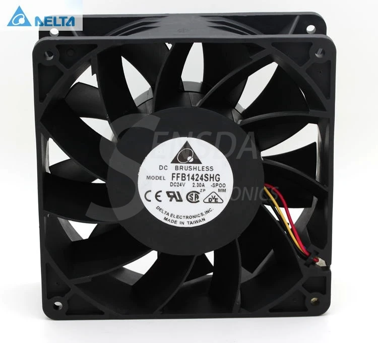 24V2.3A FFB1424SHG high-quality 4-wire temperature-controlled inverter fan 14050
