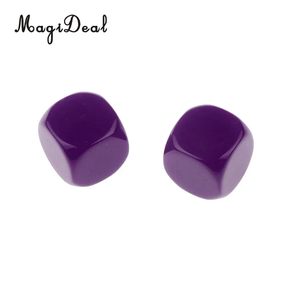 MagiDeal 25pcs Opaque Blank Six Sided Dice D6 D&D RPG Party Game Dices for Classroom Teaching Aids DICE RPG Game Dice