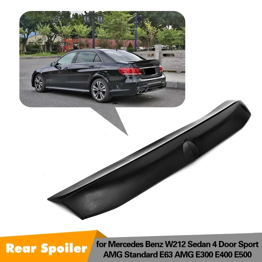 Carbon Fiber Car Rear Trunk Spoiler Boot Lip for Mercedes Benz E Class