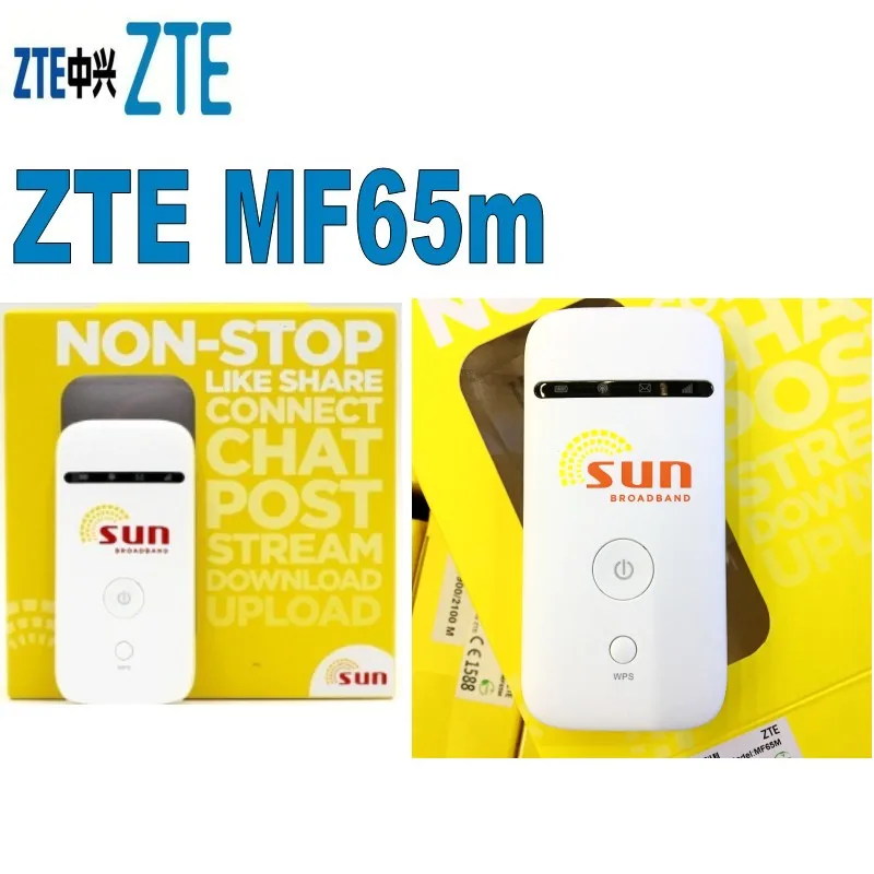 Лот из 500 шт ZTE MF65m 3G HSPA + точка доступа мобильный роутер Карманный WIFI